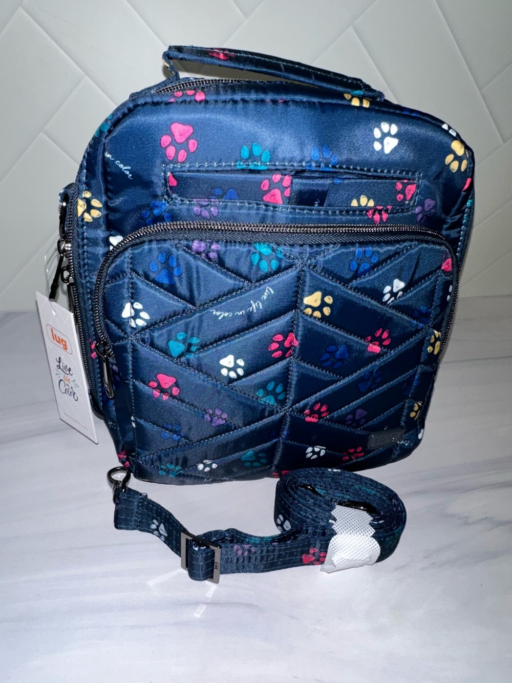 Lug Ranger 2 Crossbody Paws Navy NEW